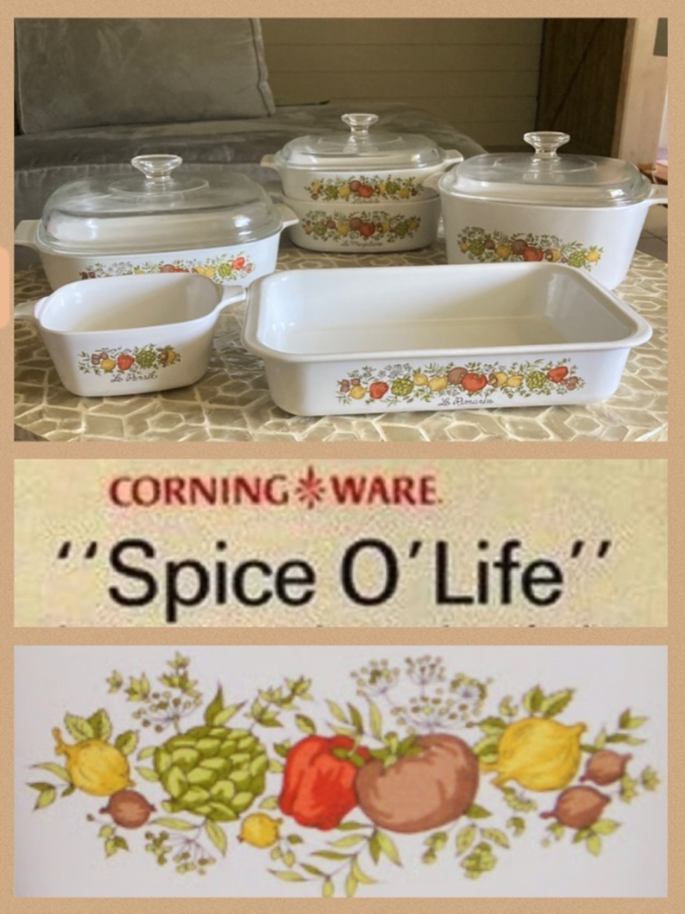 Corningware Spice O Life 9-piece set